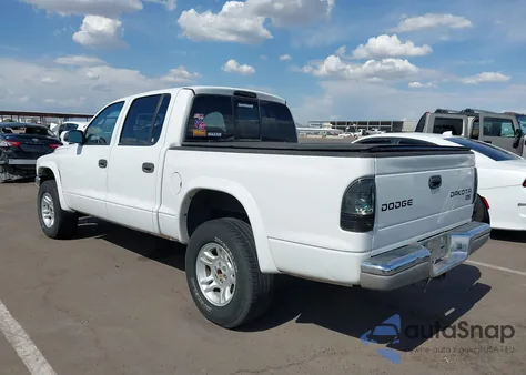 2004 Dodge Dakota Slt from USA, damaged, VIN 1D7HG48N04S734207